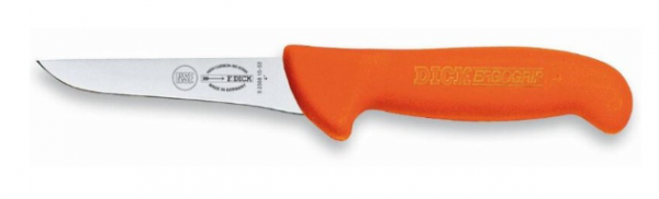Ringelmesser gerade 10 cm oranger Griff ErgoGrip von Dick